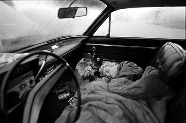 Asleep in Car