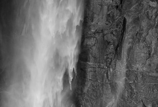 Waterfall Embracing Cliff Face