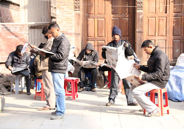 newspaper stand