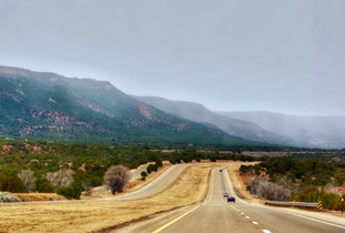 Approaching Santa Fe in March