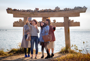 Naoshima Island Tori Gate, Japan