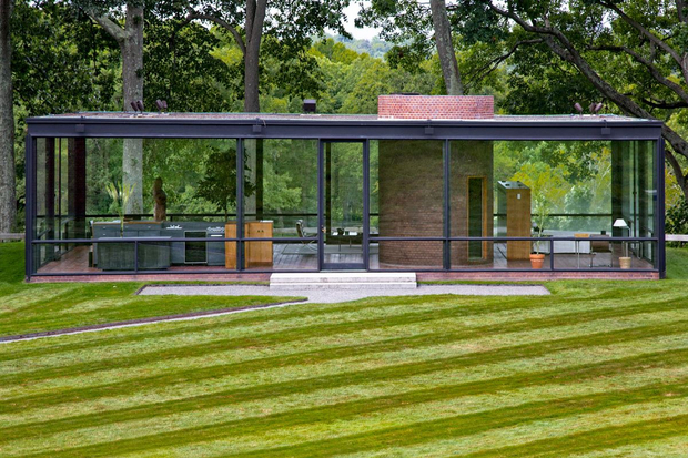 Exterior of Glass House
