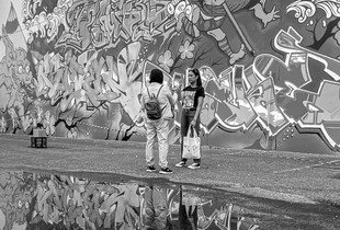 from the puddle