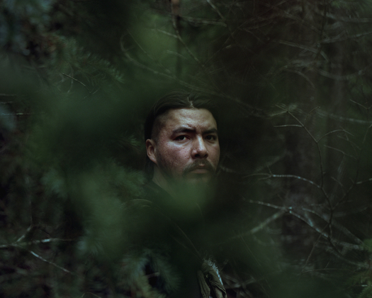 Ishkādi Na-Dene from the Tahltan First Nation is photographed at the Unist'ot'en Camp in northern British Columbia, October 16, 2015. Rafal Gerszak/Boreal Collective