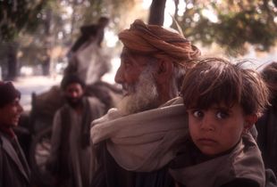 Nomadic family, Kashmir