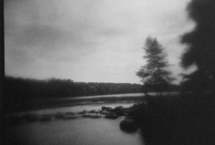 Mississippi River headwaters, first crossing, rock walk