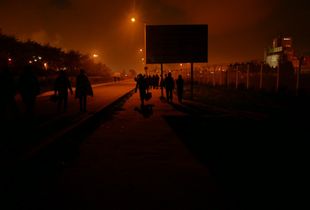Calais Camp Eviction Sunrise