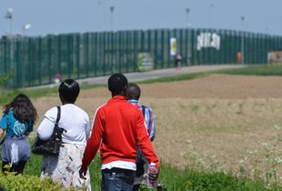 Migrant detention centre 127bis, Brussels, Belgium