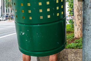 Trash can man