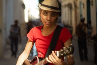 girl with guitar
