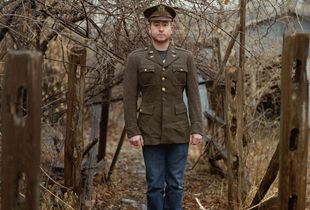 Greg, Jr. in his Grandpa’s Uniform        © Selena Salfen