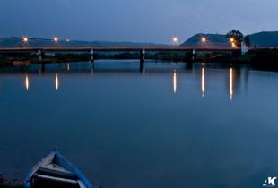 Peace on bridge side