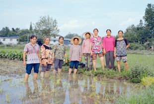 6.Farm women in the field, Luojianian Village, 2016