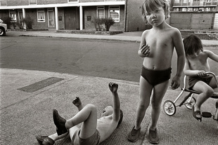 children playing, Poplar, London