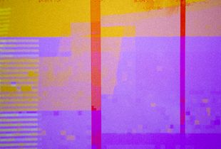 The image formed by noise on the TV screen