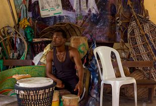 Rehearsal space of Theatre Centrik, Bariga, Lagos, Nigeria