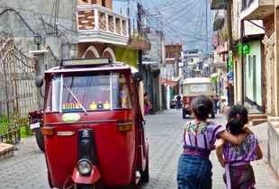 Santiago Atitlan Tuk Tuk &  Local Girls