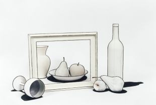 Nature Morte no. 4 (Still Life Inside Out), 2009, chromogenic print, 40 x 50 inches and 26 x 32 in.  Edition of 7 © Cynthia Greig
