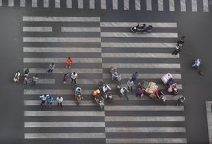 Pedestrian crossing  Beijing/China
