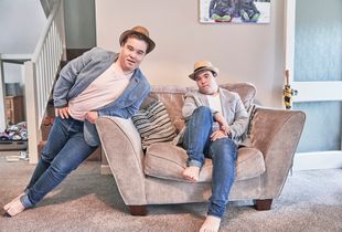 Harry & Thomas Posing.