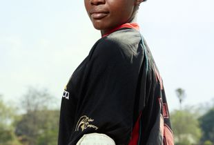 Dalitso, bowler/batsman, Malawian Under 19 Women’s Cricket Team, Blantyre, Malawi, 2016.