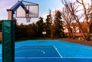 The basketball court