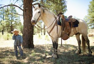 Ranch Raised Kid, Cade Rodgers, age 4, "I could rope all of them if only everybody would only stop watching".