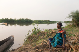 The Shire River Crossing, Mozambique.