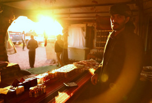Tea break in the Bedouin's tent