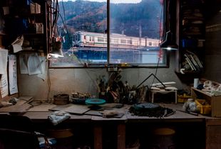 Rural Train at Dusk, The Potter of Yamadera's Studio