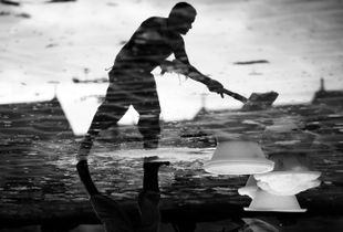 Reflection on the salt pan 1