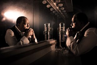 "Louis" Key art for Court Theatre's "Satchmo" by Terry Teachout  actor:  Barry Shabaka Henley (Collateral, Agents of Shield)