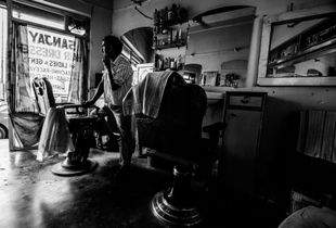 The Barber - Moments where Sanjay is alone in the shop are rare during the day.