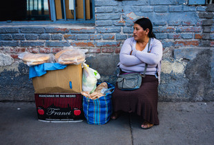 Bread vendor in Jujuy