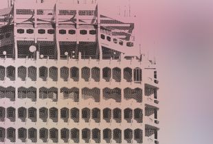 100 AED note 'Dubai World Trade Center' from the series "Bedouin Notes' Architecture"