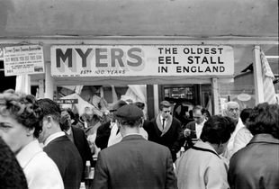 Myers Eel Stall, London, 1965