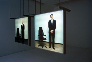 Topmanagers installation (detail) at MUHKA Antwerp (BE)