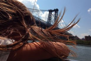 Your hair and Manhattan Bridge