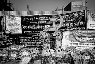 Rana Plaza 1. Impromptu memorial.