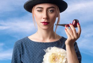 A Girl with a Pipe