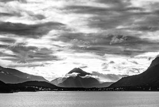 Clouds over the mountain