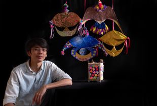 Ivan with his kites