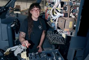 Aircraft engineer -  from the collection 'A Woman's Work' about women in unusual and predominantly male professions