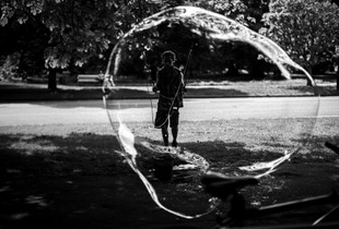 Creator inside the bubble
