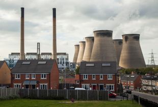 Ferrybridge Power Station and Knottingley,