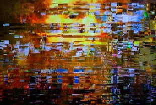 The image formed by noise on the TV screen_ Beethoven