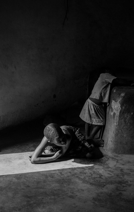 Children in the House of King Suliman, Canetanka Village, Benin