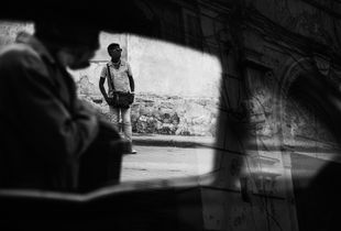 Waiting for a ride.  Havana, Cuba