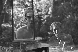 Self Portrait with Tommy Rainbow