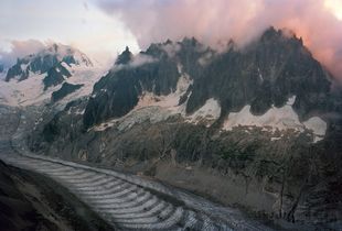 French/Swiss Border at Mer De Glace, 2013  © Scott Conarroe